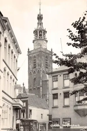 Gouda St. Jan Stadsspaarbank Hoek' Lage Gouwe Wijdstraat Bank HC57255 Premium