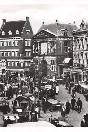 Bezpieczna płatność Gouda Markt Kaasmarkt Boeren met kaas brikken en paarden 1965 HC57247