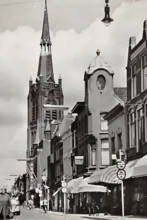 Gouda Kleiweg R.K. Kerk Winkels Quant en Bruns 1962 HC57244 Zwrot pieniędzy