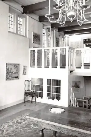 Tani Gouda Westhaven Stedelijk Pijpen- en Aardewerk museum De Moriaan Voorzaal op de eerste verdieping 1964 HC57237