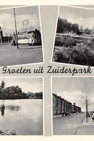 's-Gravenhage Groeten uit het Zuiderpark Vierluik Tram HC57215 Rabat