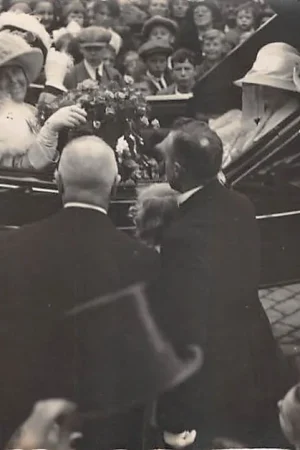 Schiedam Fotokaart Koninklijk bezoek 18 Sep. 1925 Koets met Koningin Wilhelmina en Prinses Juliana HC57208 Bezpieczna płatność