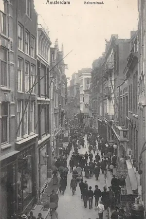 Amsterdam Kalverstraat met volk HC57091 Tylko dziś