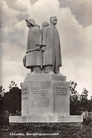 IJmuiden Bevrijdings monument 1940-1945 WO2 1956 HC57003 Rabat