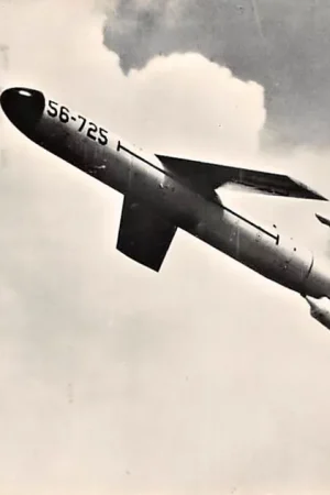 Popularny Militair Glenn L. Martin 1M-76 Mace in de vlucht Kruisraket Vliegende bom Luchtvaart HC56889