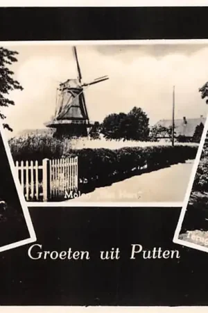 Putten Groeten uit met Waterval Molen 't Hert Terug van de Markt Veluwe HC56906 Wyprzedaż