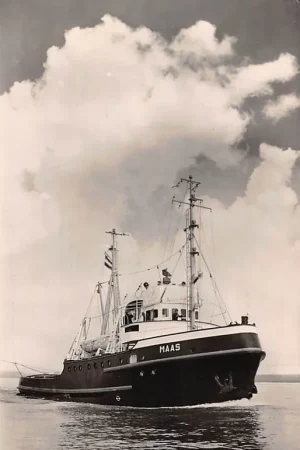 Rabat Rotterdam L. Smit & Co's Internationale Sleepdienst m.t. Maas 1961 Sleepboot Schepen Scheepvaart HC56905