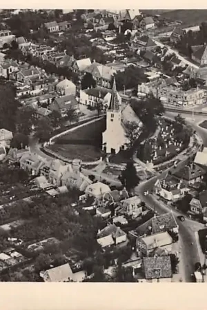 Heiloo Centrum 1949 KLM Luchtfoto No. 17870 HC56659 Oryginalny
