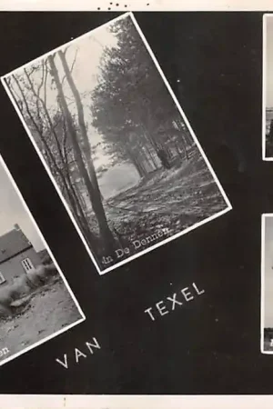 Texel Groeten 1951 Vuurtoren In De Dennen Kerkje v. Den Hoorn Molen van 't Noorden HC56598 Bezpieczna płatność