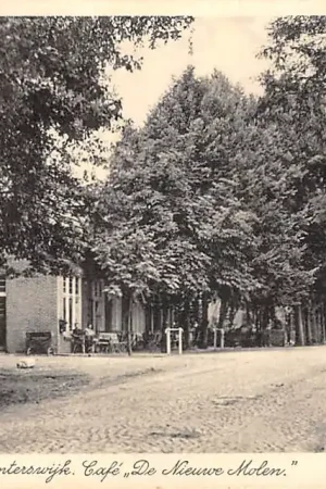 In 't Wold bij Winterswijk Café De Nieuwe Molen 1946 HC56593 Rabat