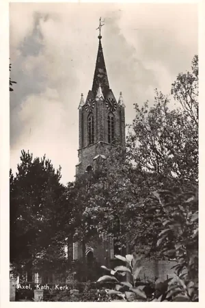 Axel Kath. Kerk Zeeuws-Vlaanderen 1956 Zeeland HC56574 Promocja