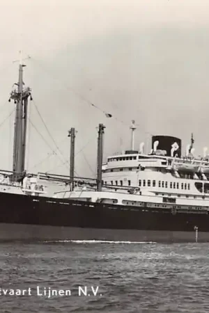 Scheepvaart Kon. Java-China-Paketvaart Lijnen N.V. m.s. Straat Banka Amsterdam Schepen HC56542 Niska cena
