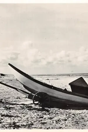 Bergen (NH) aan Zee Strand met boot op kar HC56462 Promocja