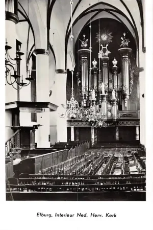 Elburg Interieur Ned. Hervormde Kerk Orgel Veluwe 1962 HC56495 Zamów teraz