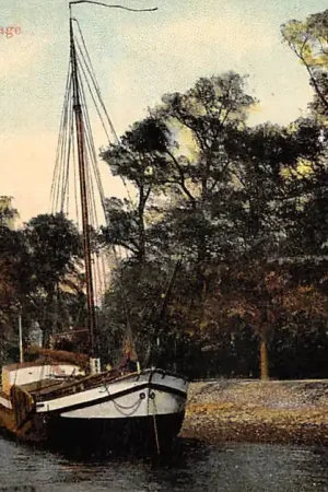 Tani Rotterdam Oude Plantage met binnenvaart schip ScheepvaartHC56396