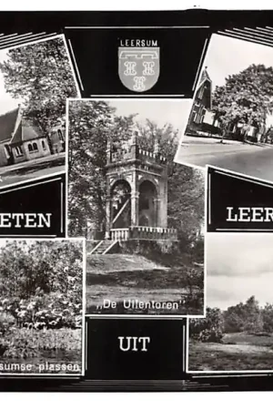 Leersum Groeten uit 1964 N.H. Kerk De Uilentoren Meeuwenkolonie Rijksstraatweg De Leersumse Kei HC56352 Ekspresowa dostawa