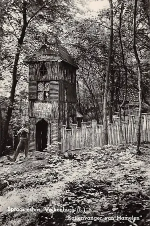 Oryginalny Valkenburg (LB) Sprookjesbos Rattenvanger van Hamelen 1955 Speeltuin Restaurant Luilekkerland HC56265