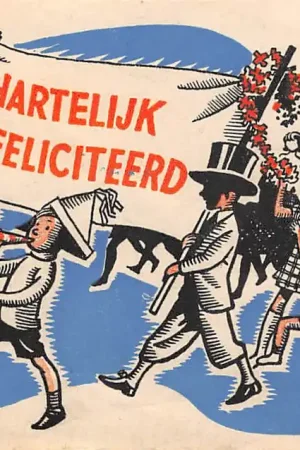 Promocja Gouda Molenwerf 1 Verjaardagskaart Jeugdspaarbank Raiffeisen bank HC56238