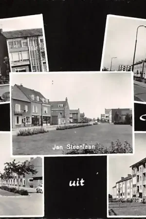 Oryginalny Veenendaal Groeten uit 1961 Rembrandtpark Adr. van Ostadelaan Jan Steenlaan Westersingel HC56193