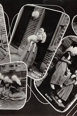 Walcheren Groeten uit 1964 Kind in klederdracht 5x Vintage HC56200 Tani