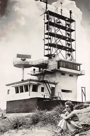 Hoek van Holland Semafoor in de duinen 1955 Scheepvaart HC56034 Niska cena