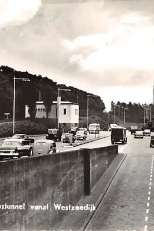 Rotterdam Ingang Maastunnel vanaf Westzeedijk Auto HC56024 Tani