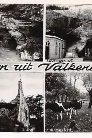 Tani Valkenburg (LB) Groeten uit 1948 Openlucht theater Lourdesgrot Ruïne Geulgezicht HC55877