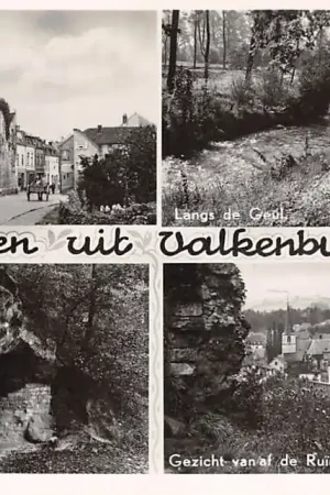 Szybka dostawa Valkenburg (LB) Groeten uit 1949 Berkelstraat Amorspelonk Langs de Geul Gezicht vanaf de Ruïne HC55876