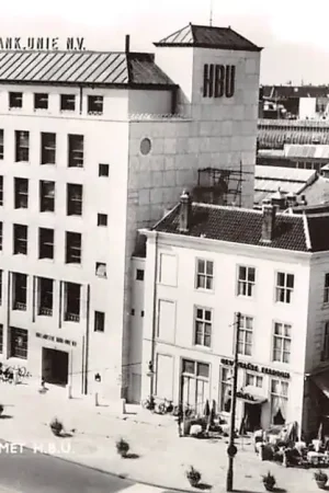 Popularny 's-Gravenhage Den Haag Hofweg met H.B.U. Hollandsche Bank Unie N.V. HC55866