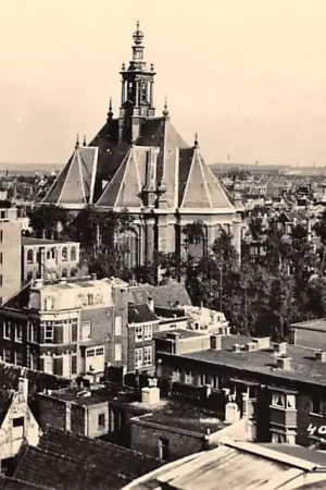 Autentyczny 's-Gravenhage Nieuwe Kerk Type fotokaart HC55771