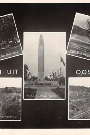 Rabat Oosterbeek bij Arnhem Groeten uit 1951 Utrechtseweg Spoorbaan Airborne Monument Italiaanseweg Talud HC55718
