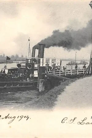 Wyprzedaż Alblasserdam Aanlegplaats Fop Smit 1904 Binnenvaart schepen Scheepvaart Alblasserwaard HC55678
