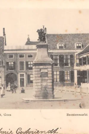 Goes Beestenmarkt 1901 Monument Waterpomp Zuid-Beveland Zeeland HC55612 Ostatnia szansa