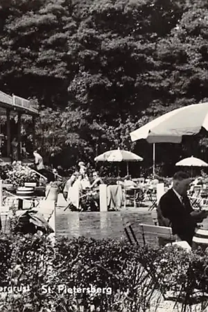 Oryginalny Maastricht Chalet Bergrust St. Pietersberg Café Restaurant HC55504