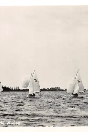 Najlepsza cena Langweer Zeilen op de Wielen 1957 Zeil schepen Friesland HC55527