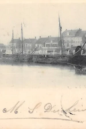 Breskens Haven met schepen 1900 Zeeuws-Vlaanderen Zeeland HC55334 Oferta limitowana