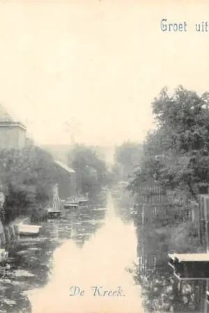 Klundert Kreek en kerk Groet uit 1900 Moerdijk Noord-Brabant HC55284 Kup teraz