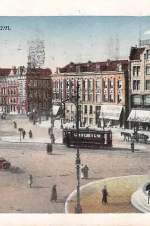 Rotterdam Callandsplein met tram en monument 1923 HC55268 Darmowa dostawa