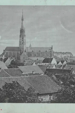 Hulst Panorama bij nacht in 1900 Zeeuws-Vlaanderen Zeeland HC55140 Rabat