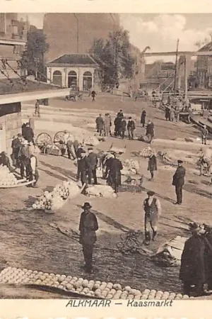 Alkmaar Kaasmarkt Binnenvaart schepen Markt HC55098 Ekspresowa dostawa