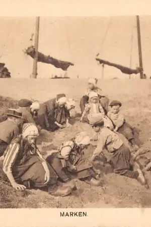 Marken In de duinen Reclame Boon's Cacao en Chocolade Wormerveer Klederdracht Vintage HC55079 Darmowa dostawa