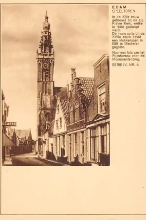 Edam Speeltoren RVMD Serie IV. Nr. 4. Briefkaart Postzegels Dagstempel 13 X 12 1930 HC54868 Premium