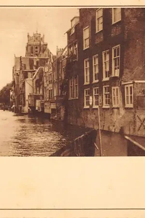 Rabat Dordrecht Oude Haven AVVV Serie III. Nr. 5. Briefkaart Postzegels Dagstempel 13 X 12 1930 HC54863