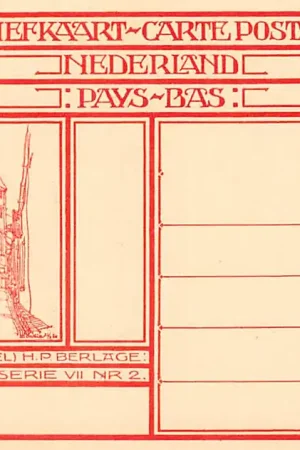 Kup teraz Deventer De Bergkerk H.P. Berlage SerieVII Nr. 2 Afbeelding op briefkaart met 10 cents opdruk op 12,5 cent en dagstempel Oudewater 13 X 11 1927 Filatelie Postzegels HC54853