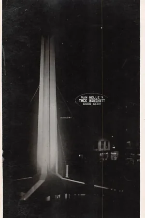 Amsterdam Edison Lichtweek 1929 Edison Zuil Fotokaart op de Dam HC54830 Najlepsza cena