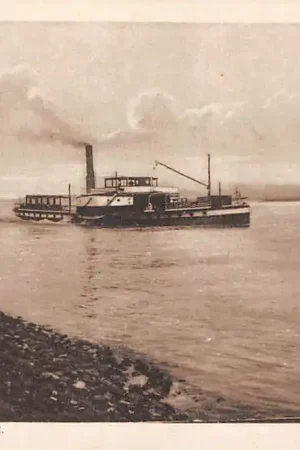 Tani Schoonhoven Vertrek Stoomboot Reederij op de Lek Scheepvaart Binnenvaart schepen HC54828