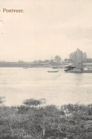 Renkum Rijn Pont veer Binnenvaart schepen Scheepvaart HC54800 Wysoka jakość