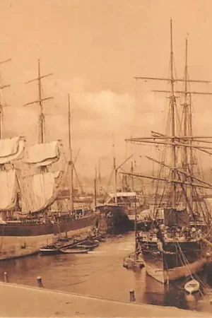 Zwrot pieniędzy Rotterdam Eerste Katendrechtsche Haven Driemasters Zeil binnenvaart en zee schepen Scheepvaart HC54713