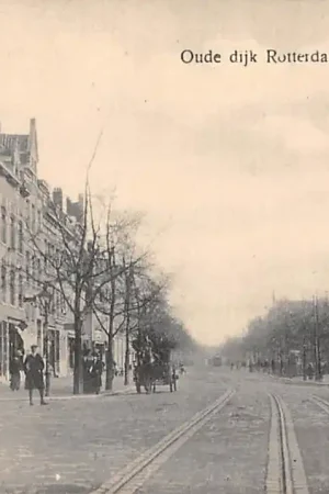 Rotterdam Oude dijk met tram spoor HC54637 Tylko dziś