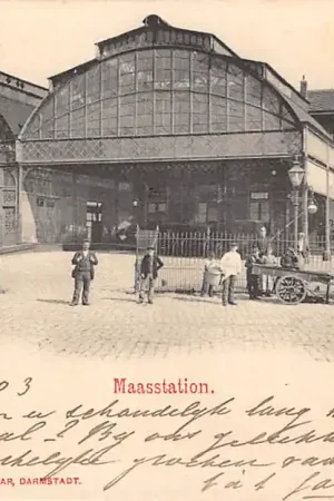 Rotterdam Maas station 1903 Spoorwegen Taxi paard en wagen HC54632 Zamów teraz
